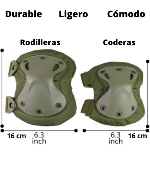 Cargue la imagen en el visualizador de la galería, KIT de Protección Rodilleras y Coderas Tácticas
